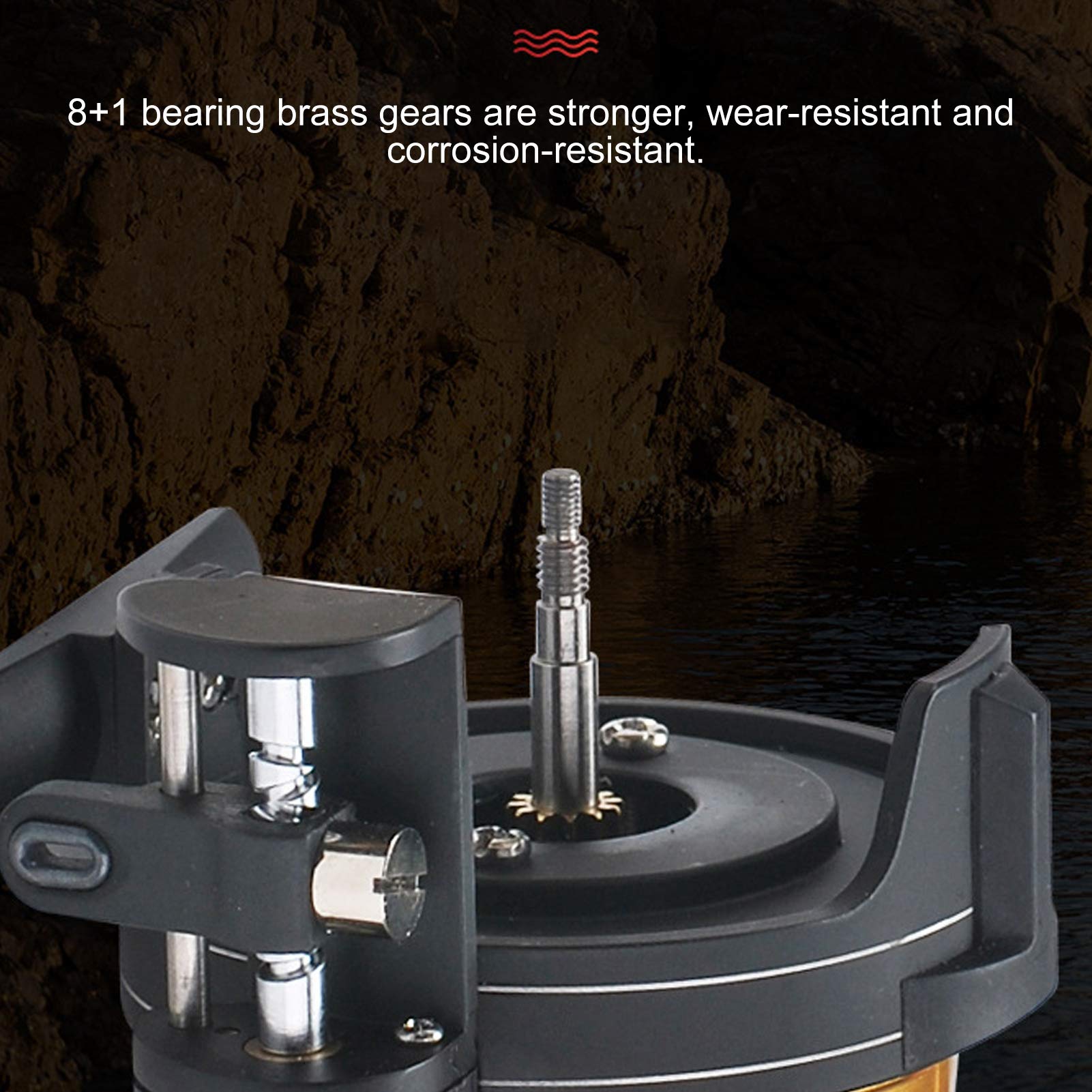 Amazon | 釣り筏ホイール、自動配線トローリング釣りリール筏釣り